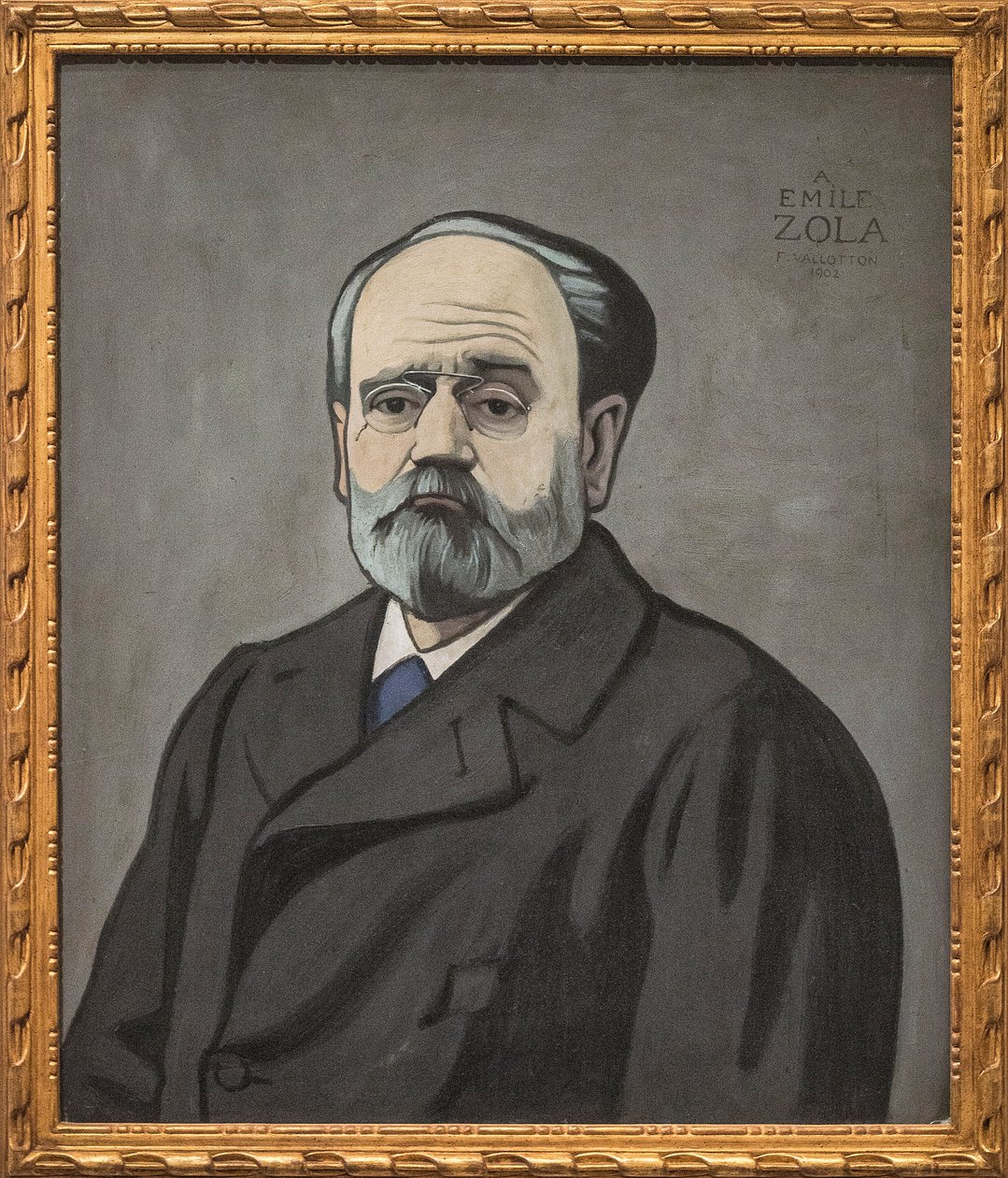 Portrét Emila Zoly od Felix Edouard Vallotton