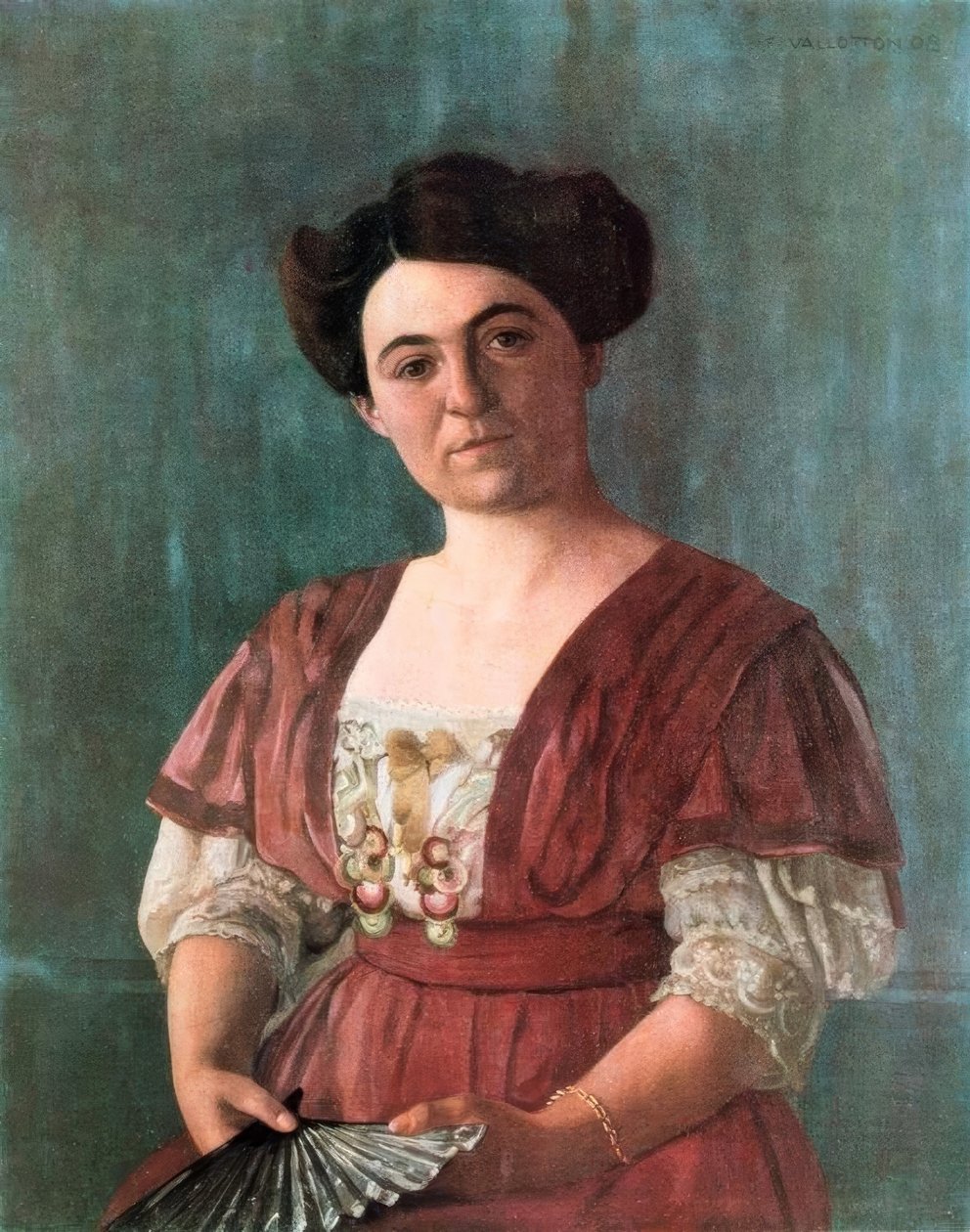Portrét Madame Hasen 1908 od Felix Edouard Vallotton