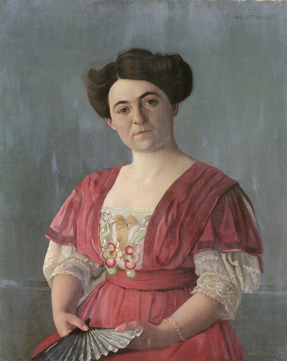 Portrét paní Haasen, 1908 od Felix Edouard Vallotton