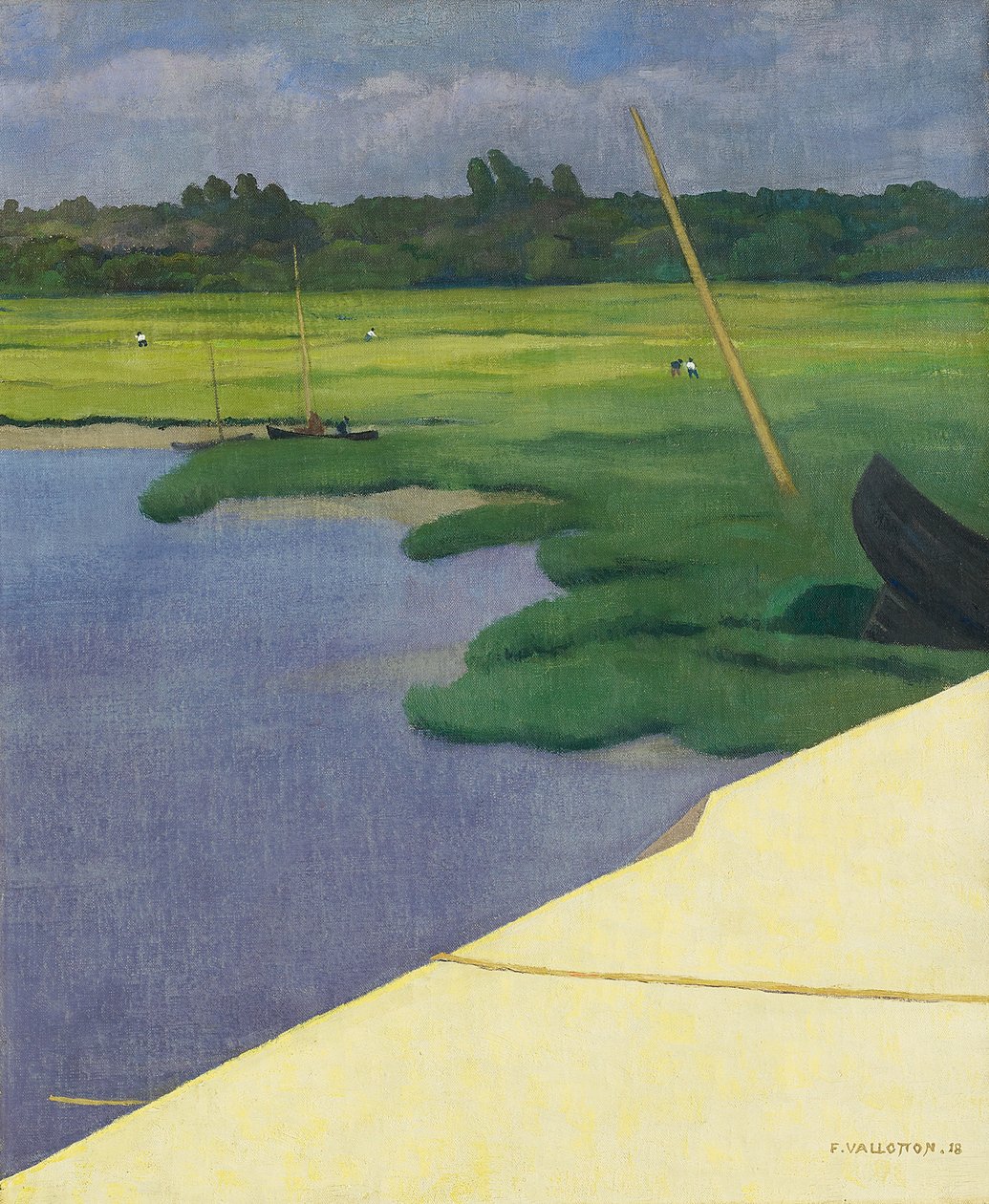 Přístaviště Berville, 1918 od Felix Edouard Vallotton