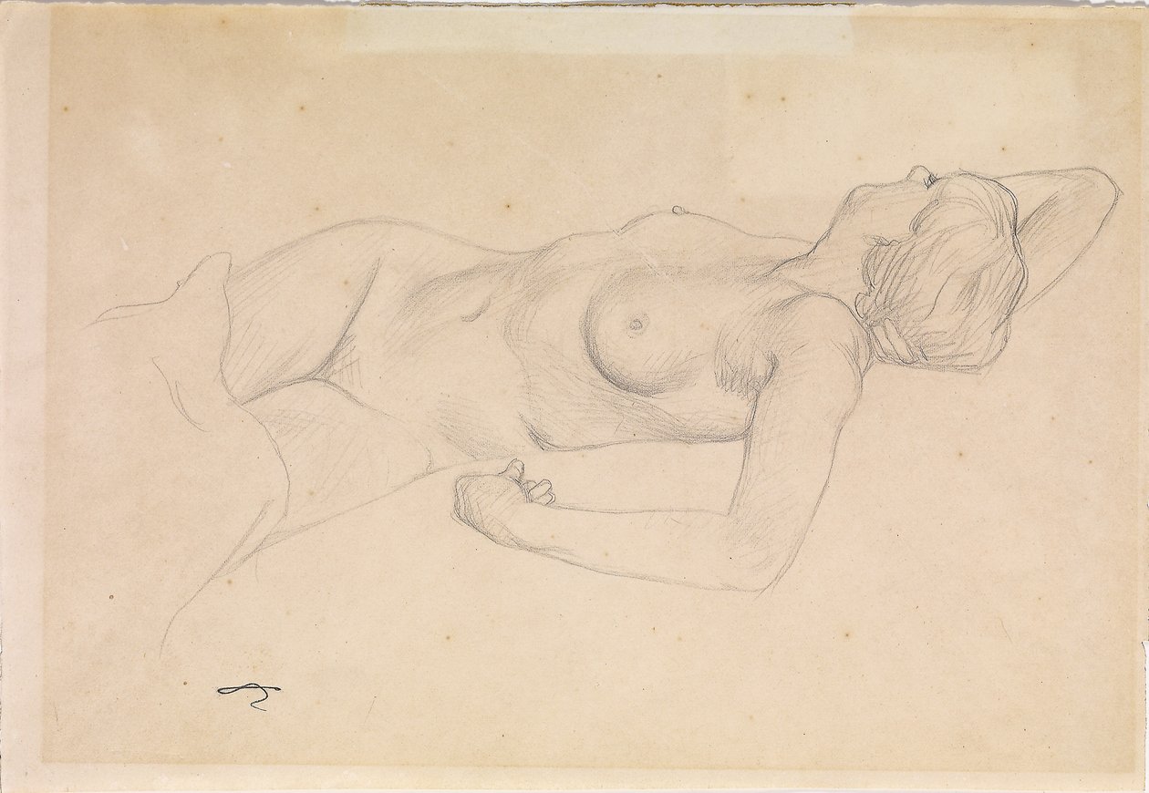 Ležící nahá od Felix Edouard Vallotton