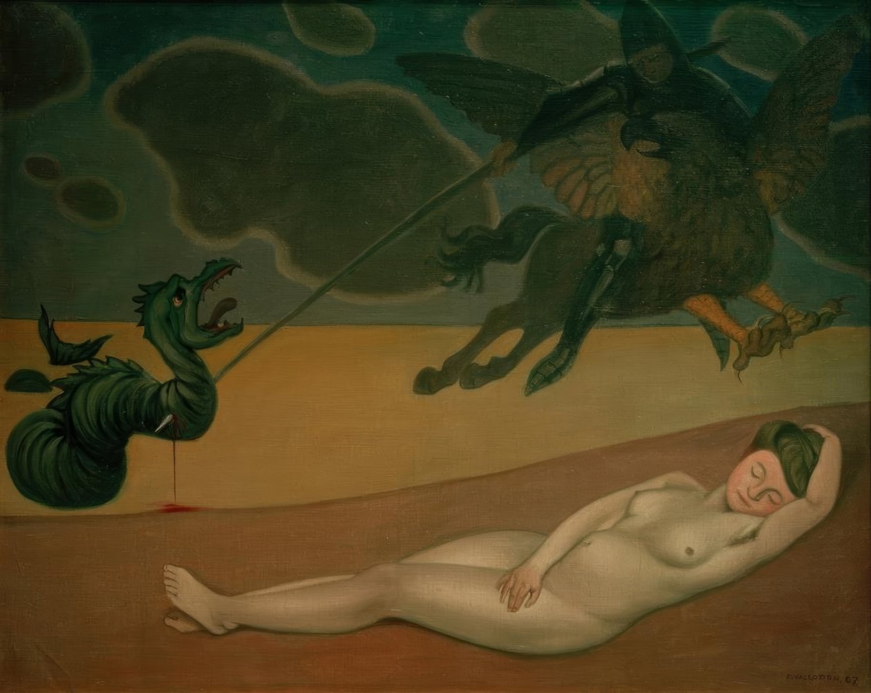 Roger přináší Angelique od Felix Edouard Vallotton