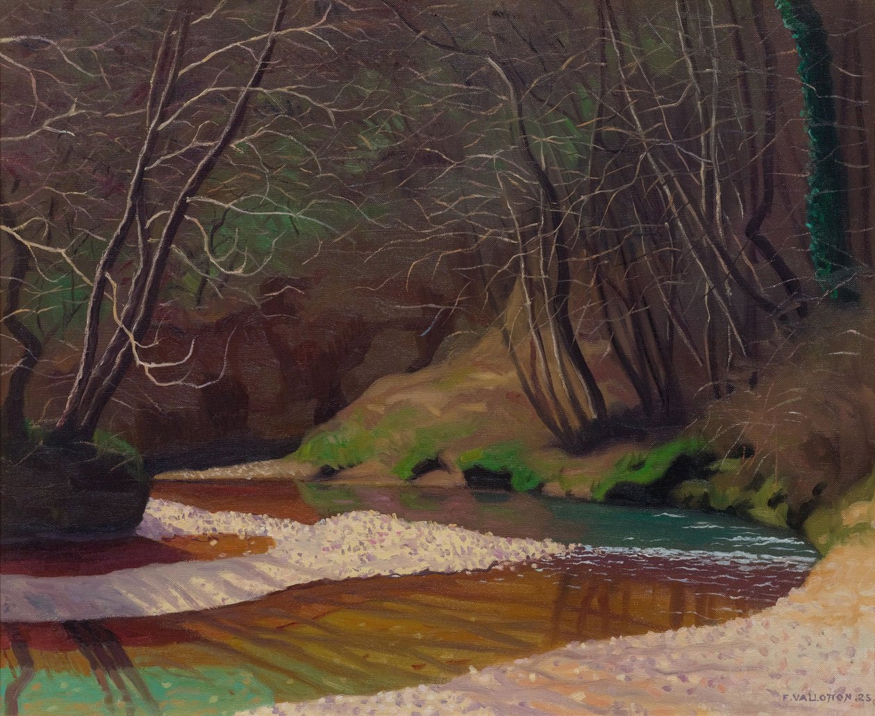 Rezavý potok a bílé oblázky, 1921. od Felix Edouard Vallotton