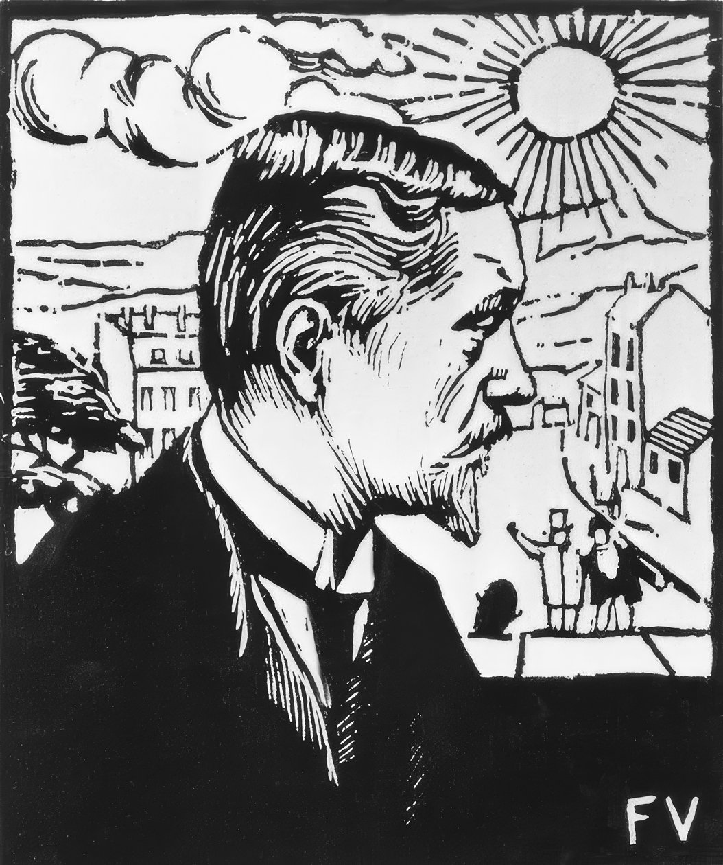 Autoportrét od Felix Edouard Vallotton