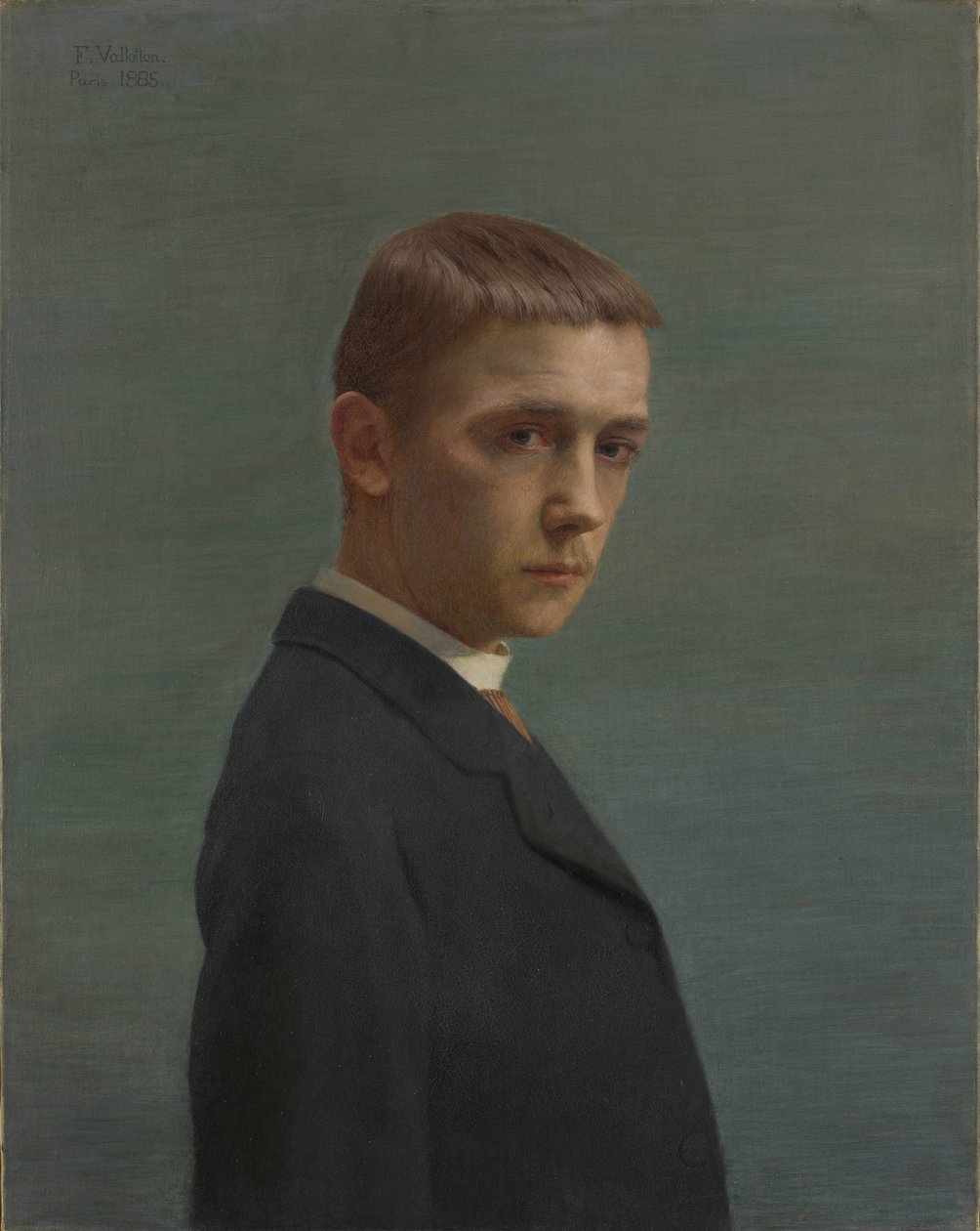 Autoportrét ve věku dvaceti let autoportrét dvacet let, 1885. od Felix Edouard Vallotton