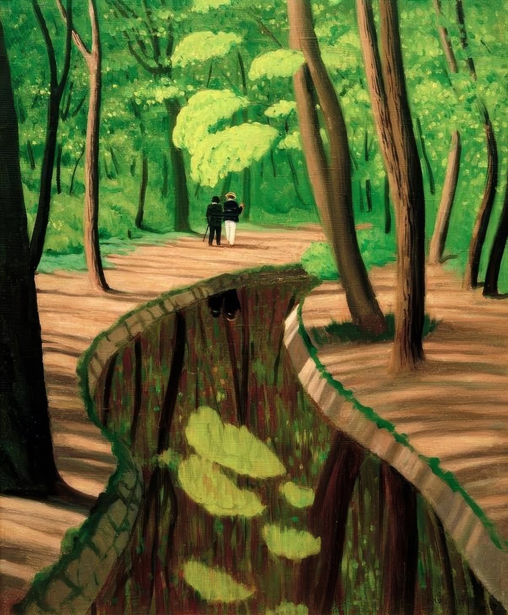 Sousbois, Bois de Boulogne od Felix Edouard Vallotton