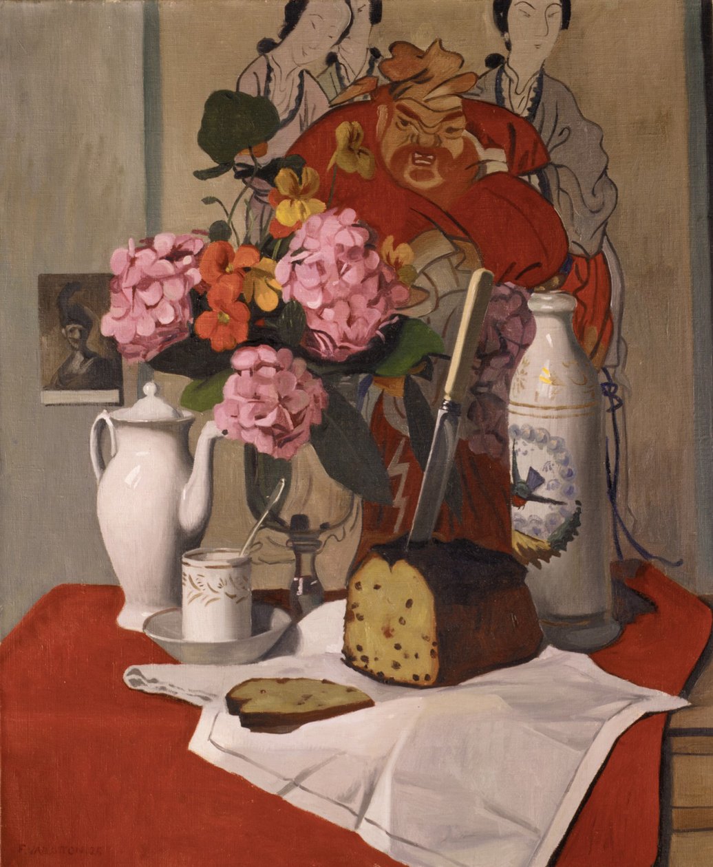 Zátiší s květinami, 1925 od Felix Edouard Vallotton
