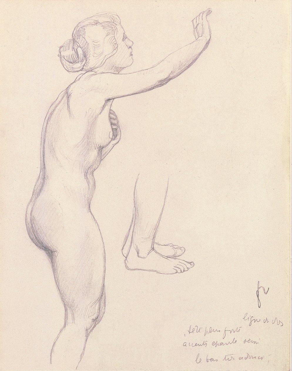 Studie pro Persea a Andromedu, 1918 od Felix Edouard Vallotton