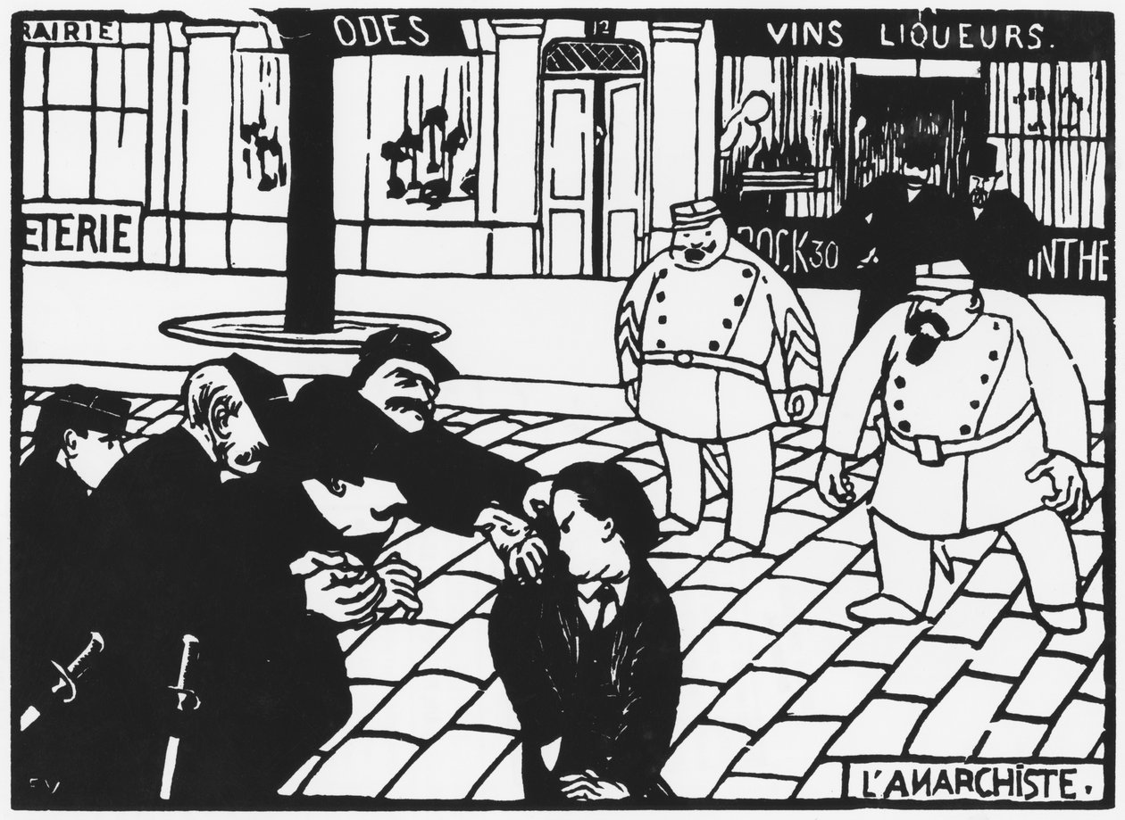 Anarchista, 1892 od Felix Edouard Vallotton