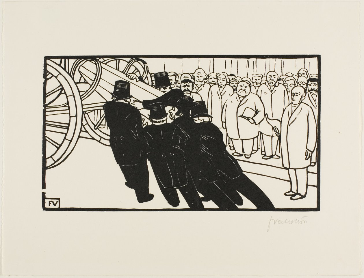 Nosiči rakví od Felix Edouard Vallotton