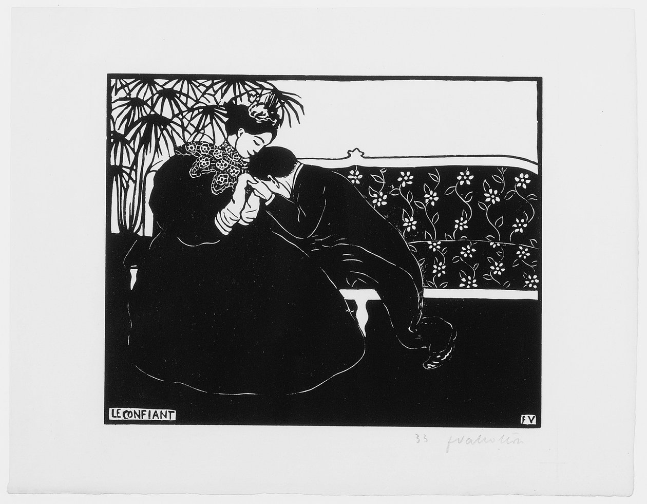 Důvěrník, 1895 od Felix Edouard Vallotton