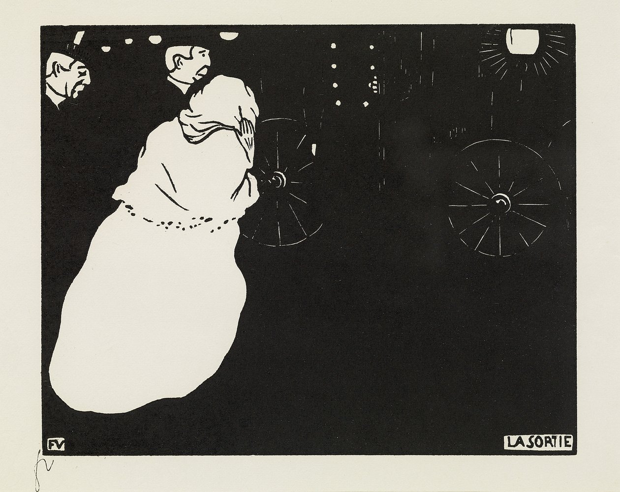 Odjezd, 1895 od Felix Edouard Vallotton