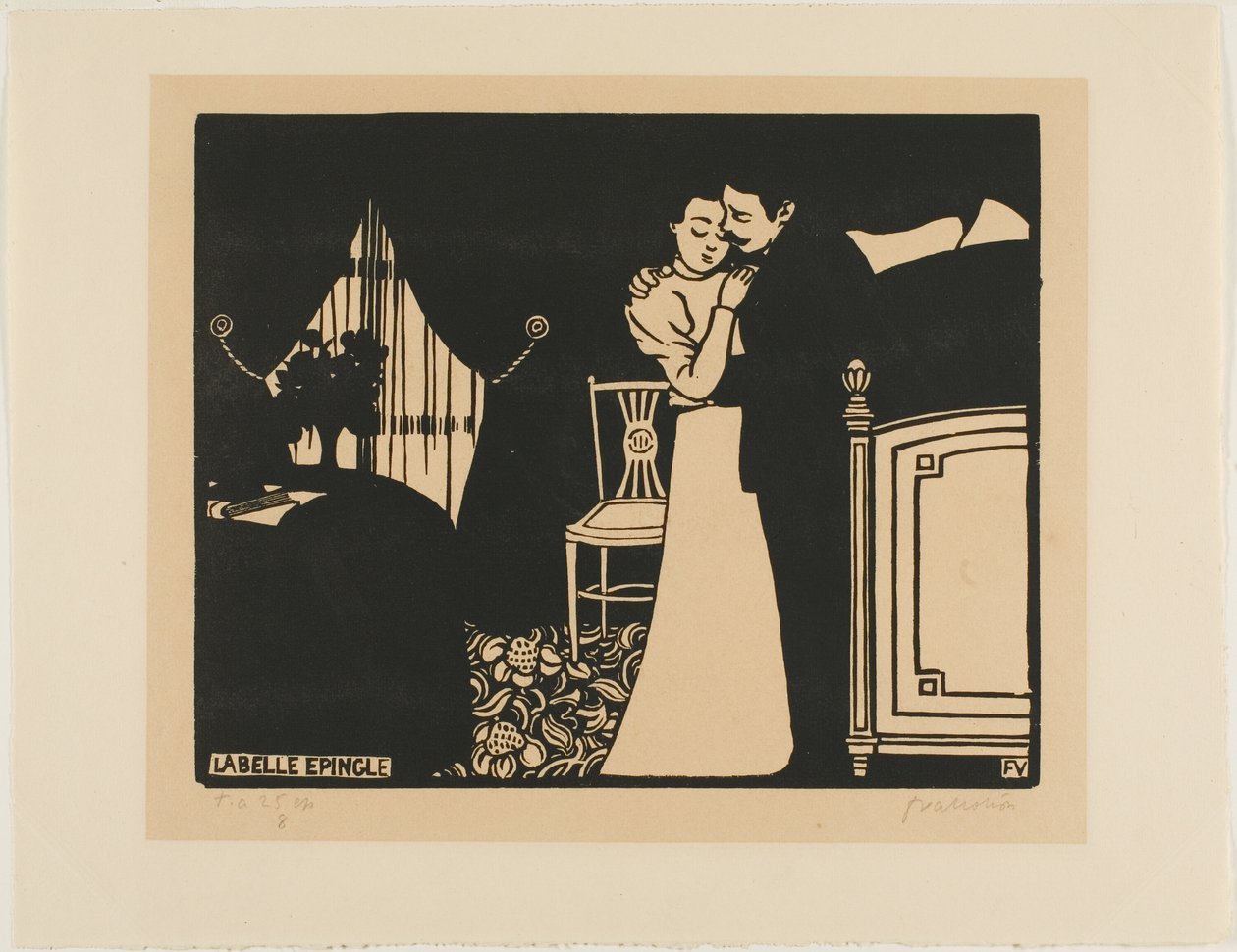The Fine Pin, deska tři od Intimacies od Felix Edouard Vallotton