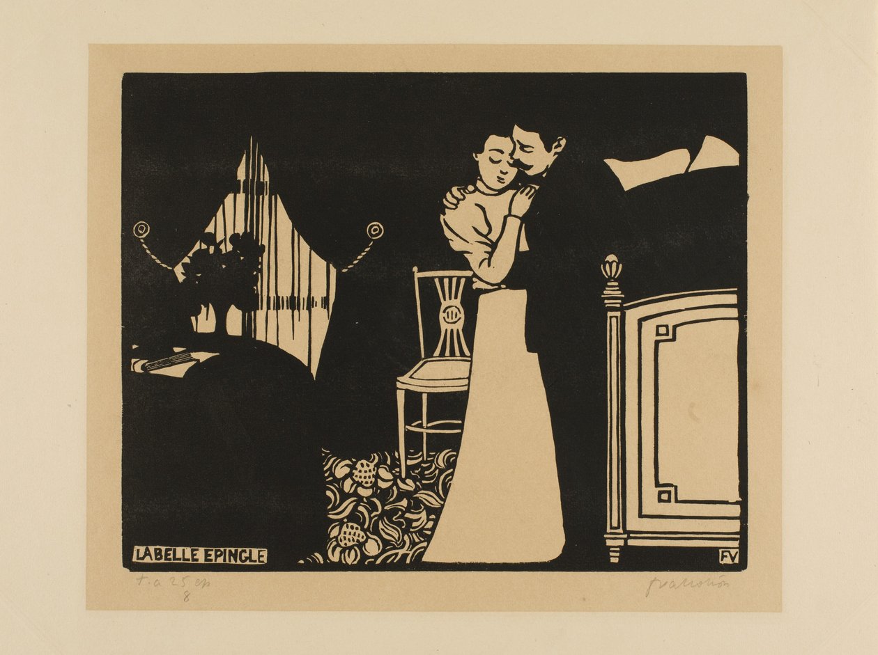 The Fine Pin, deska tři z Intimacies, 1898 od Felix Edouard Vallotton