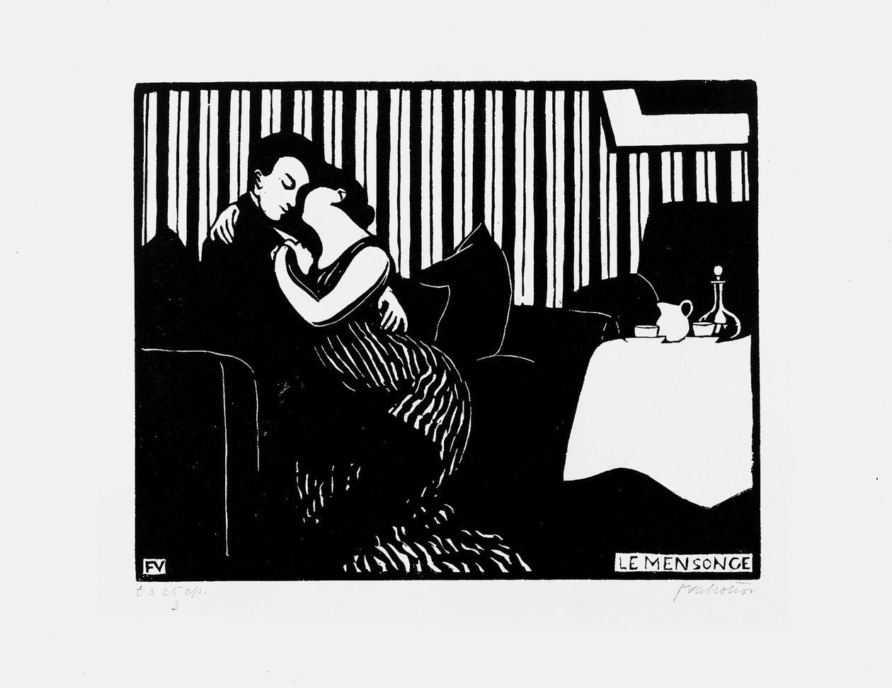 Lež, 1897-98 od Felix Edouard Vallotton