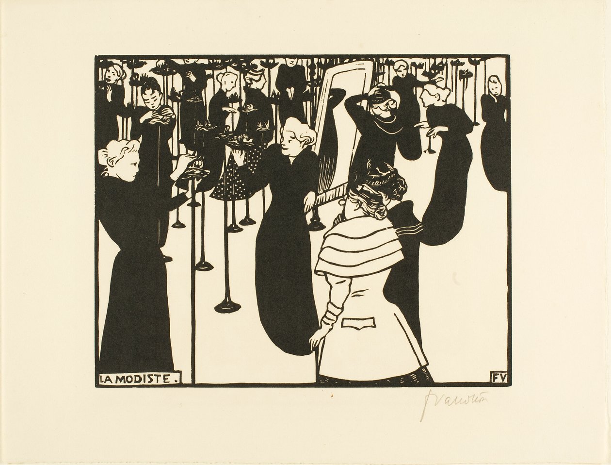 Milliner od Felix Edouard Vallotton