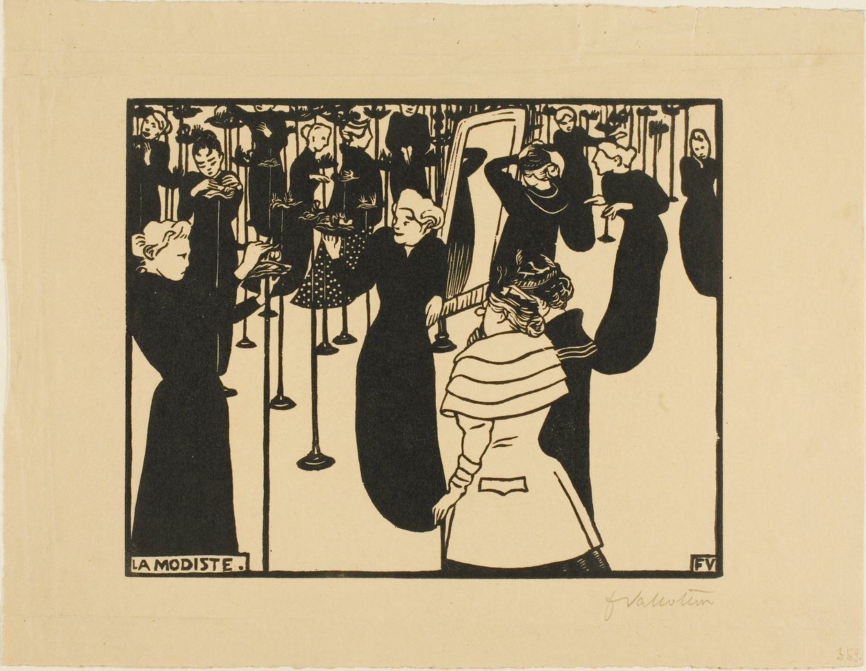 Milliner od Felix Edouard Vallotton