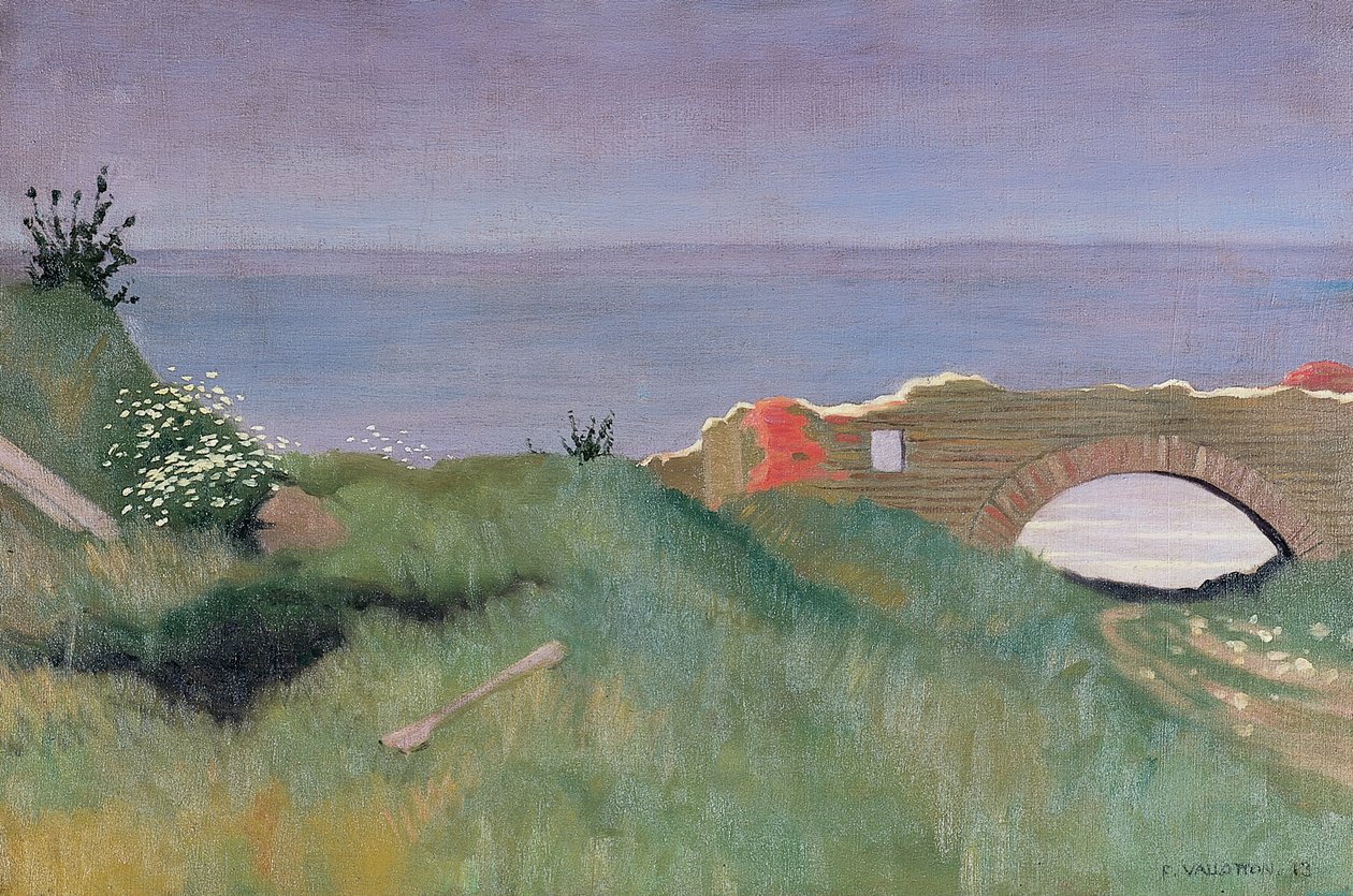 Ruiny, Villerville, 1913 od Felix Edouard Vallotton