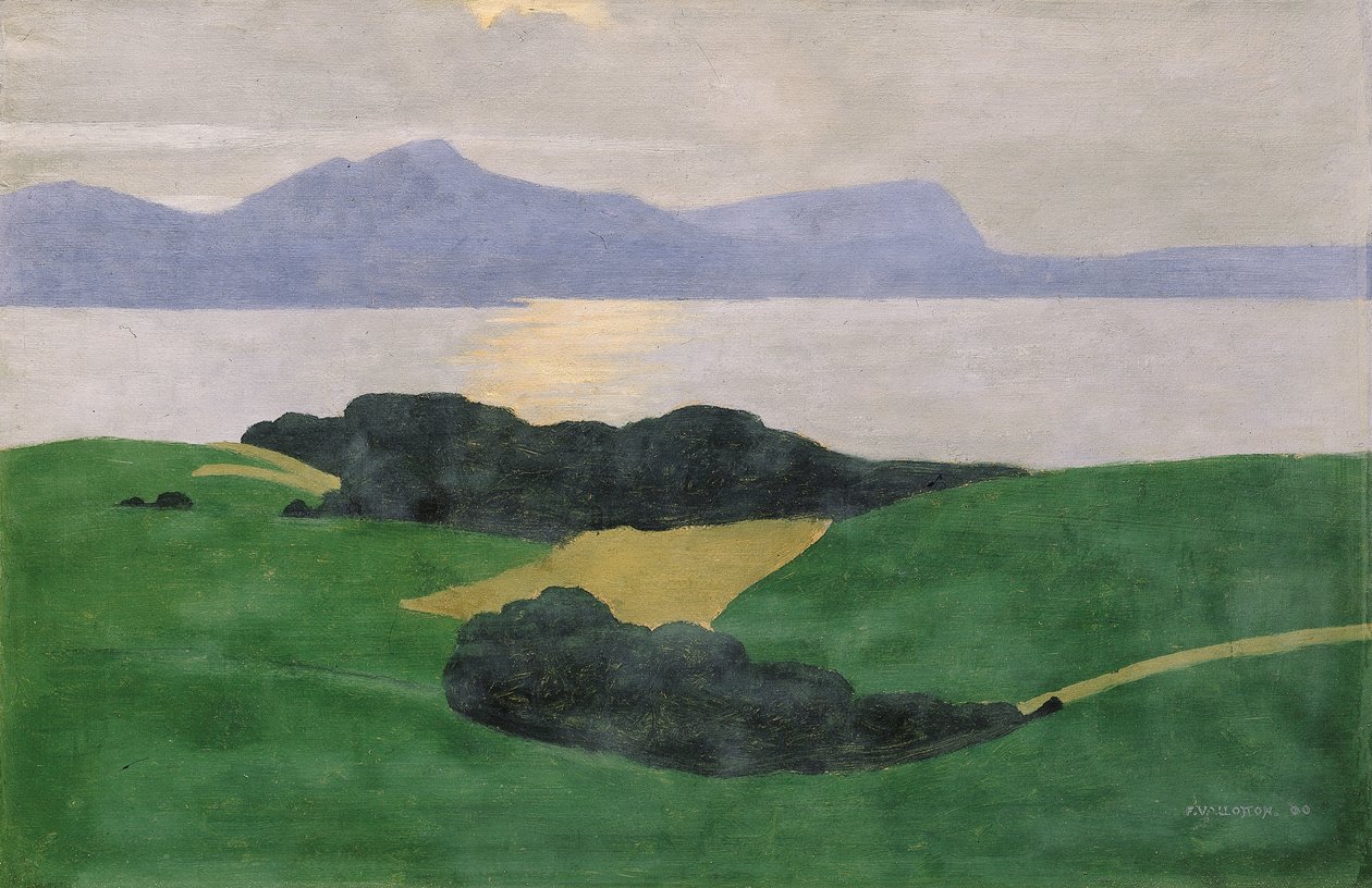 Saleve and the Lake, 1900 od Felix Edouard Vallotton