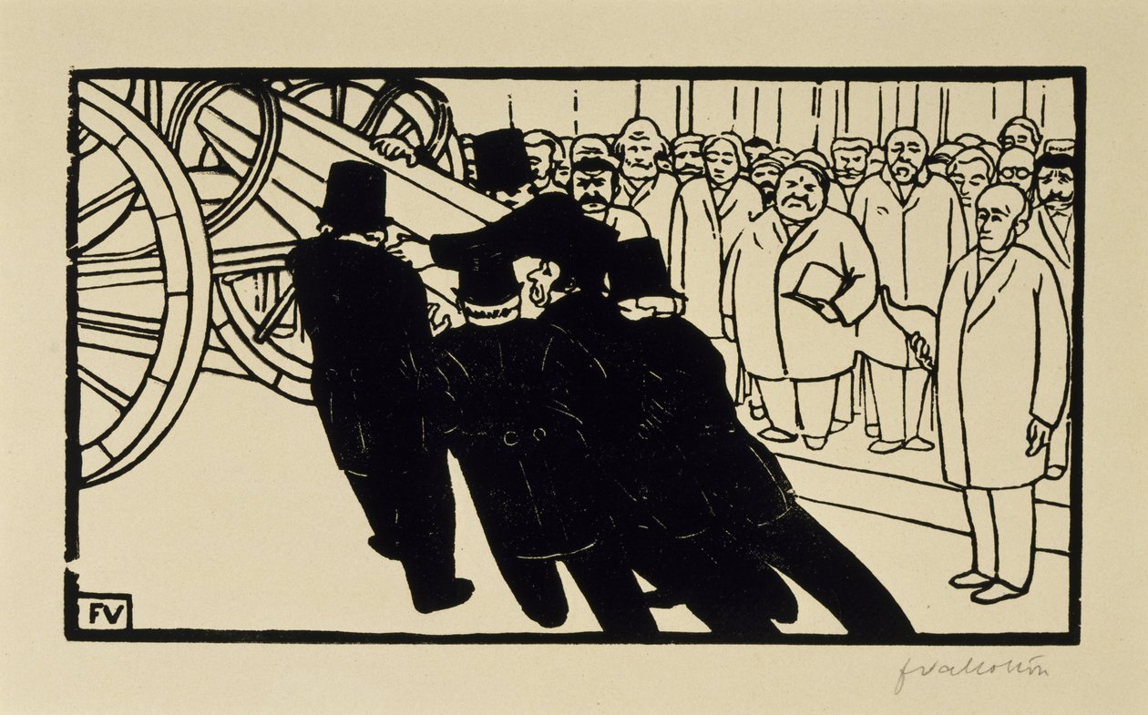 Hrobáři od Felix Edouard Vallotton
