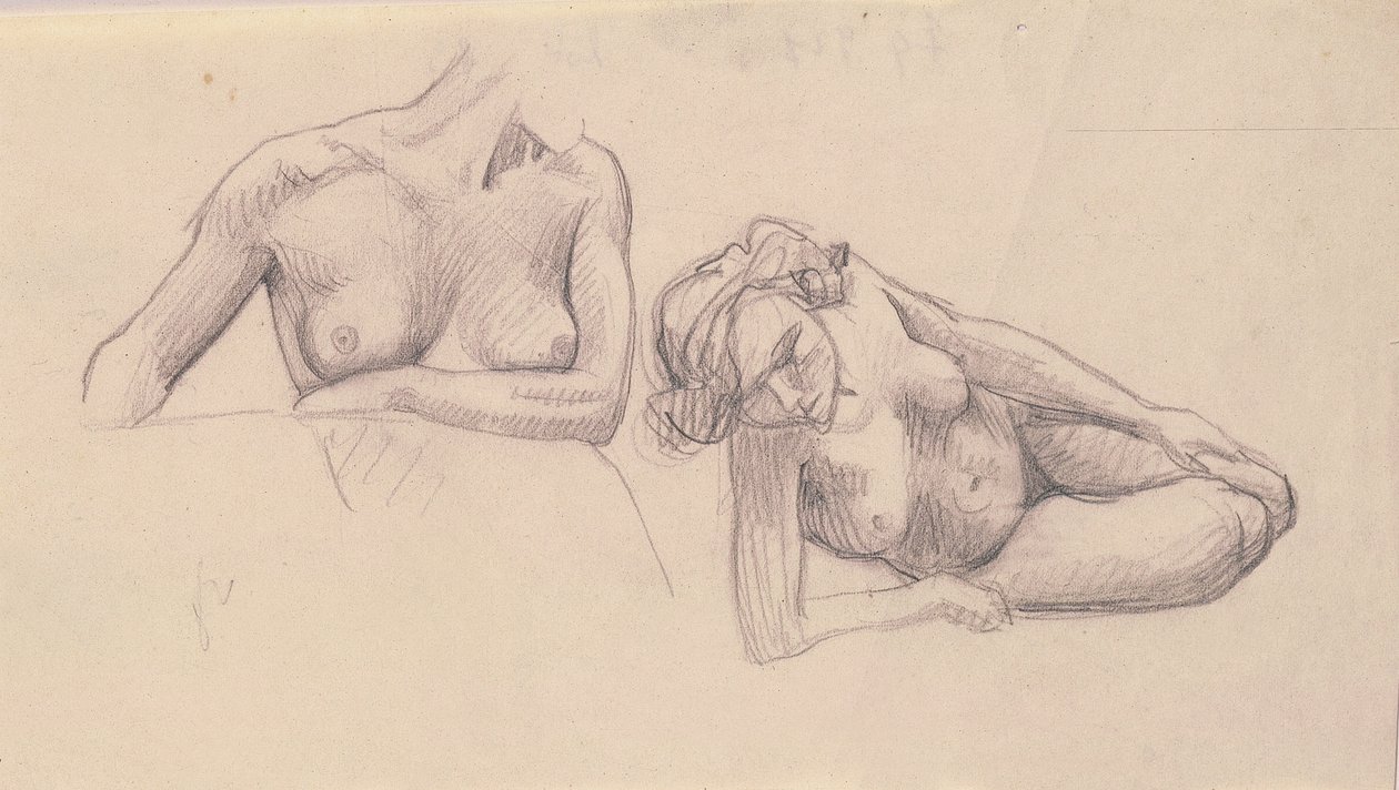 Dvě studie ženských aktů od Felix Edouard Vallotton