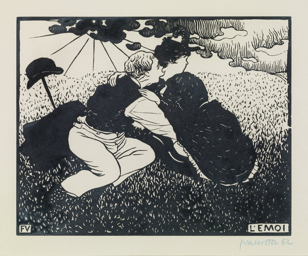 Emoi, 1894 od Felix Edouard Vallotton