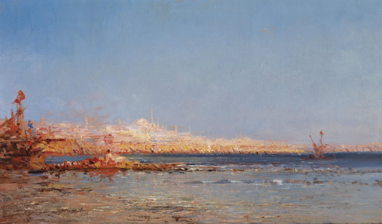 Pohled na Konstantinopol, c. 1911 od Félix Ziem