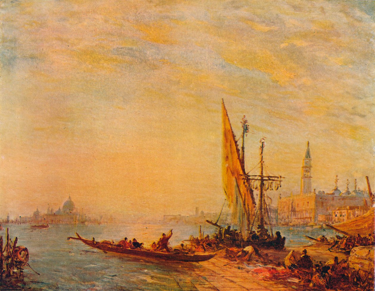 Vchod do Canal Grande, Benátky, c1875 od Félix Ziem