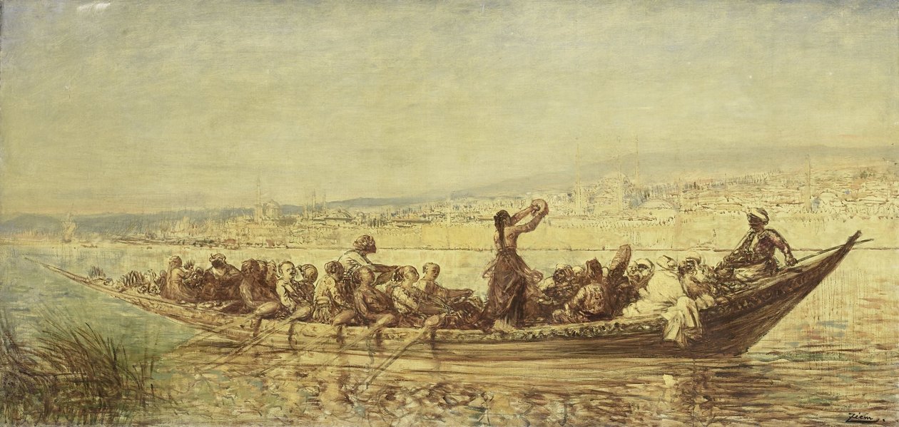 Maurští veslaři v Konstantinopoli od Felix Francois Georges Philibert Ziem