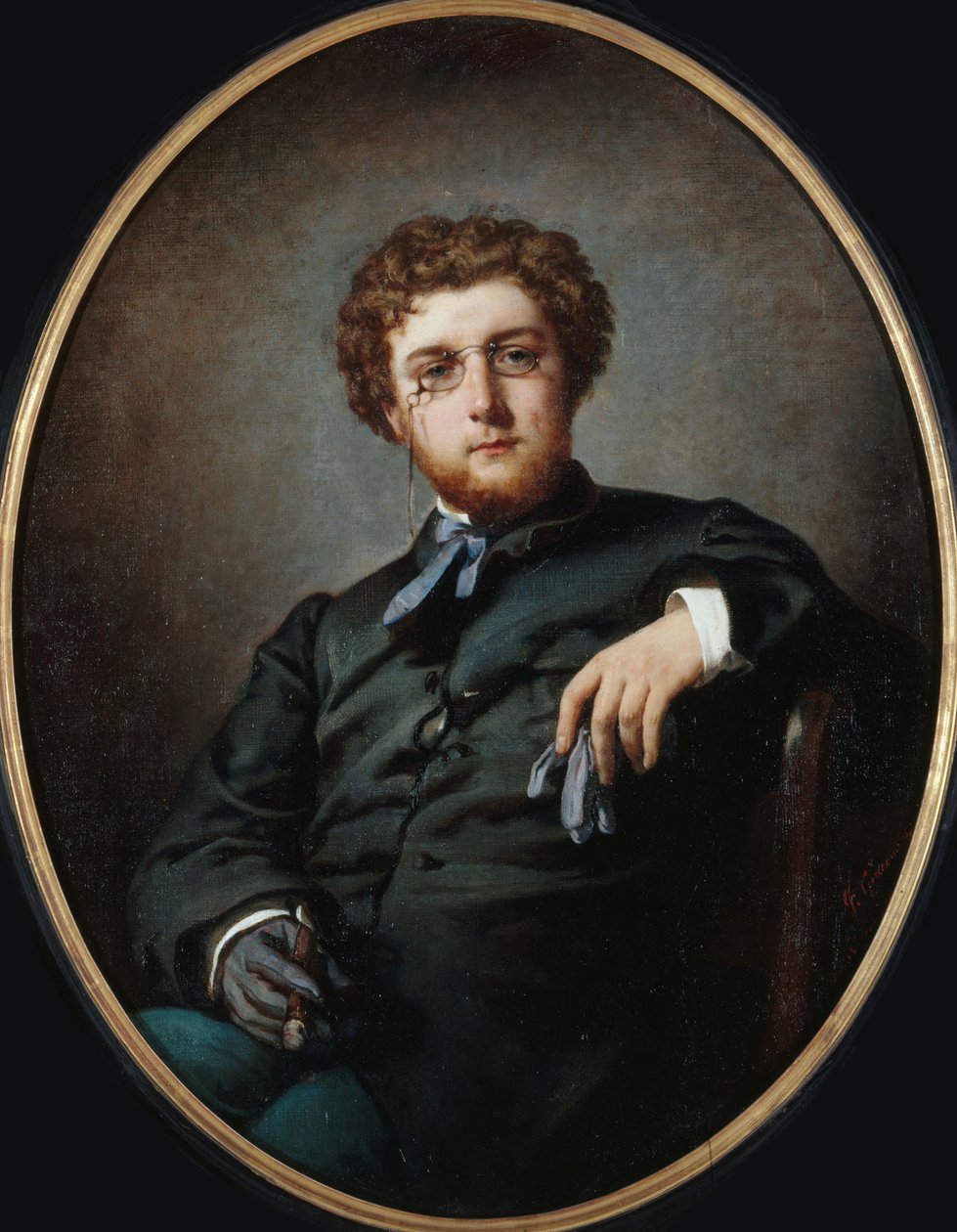 Portrét skladatele Georgese Bizeta 1838-1875, cca 1865. od Felix Henri Giacomotti