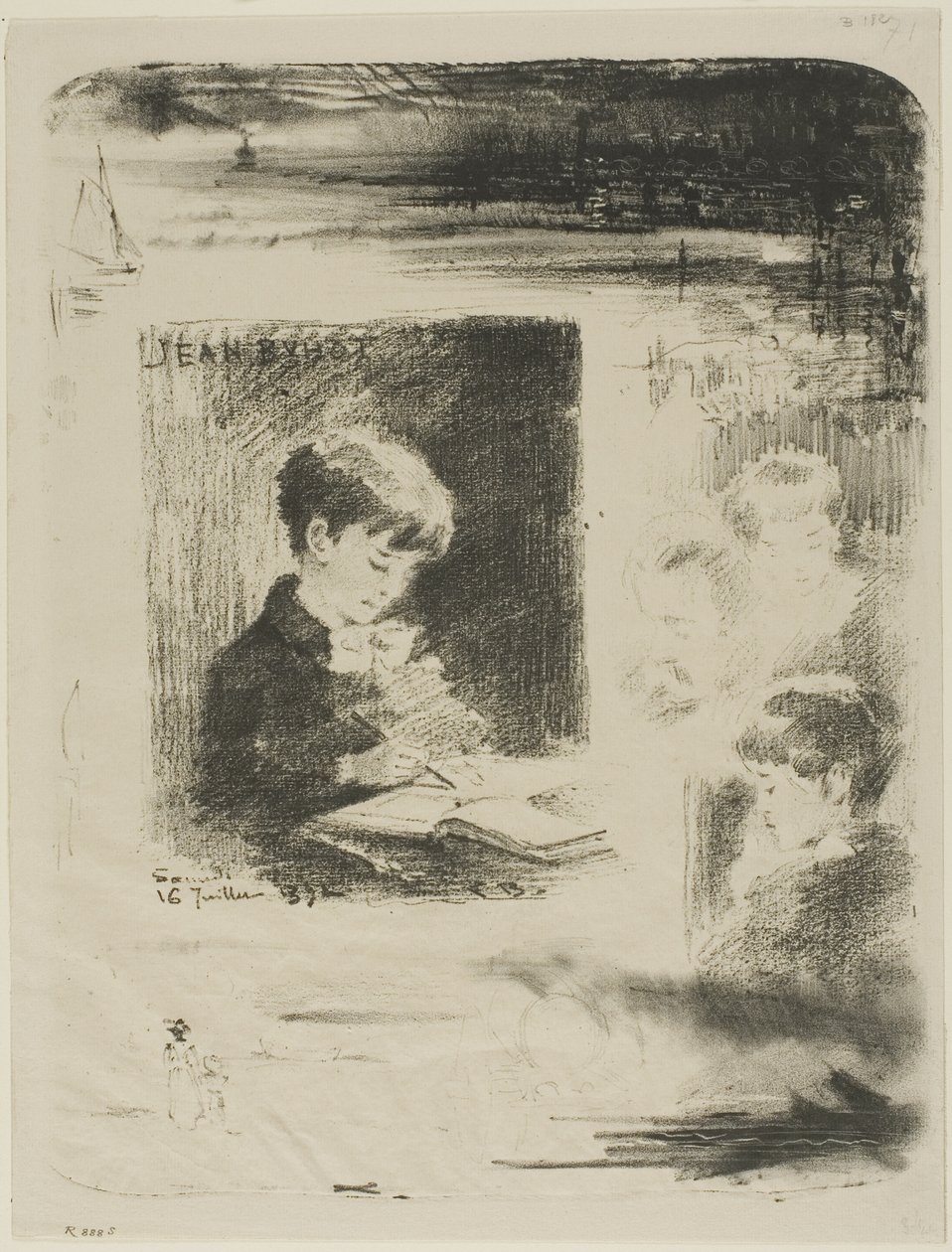 Dětská kresba (Jean Buhot) od Felix Hilaire Buhot
