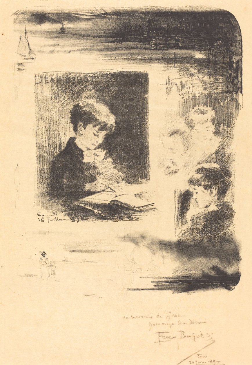 Dětská kresba Dětská kresba, 1894. od Felix Hilaire Buhot