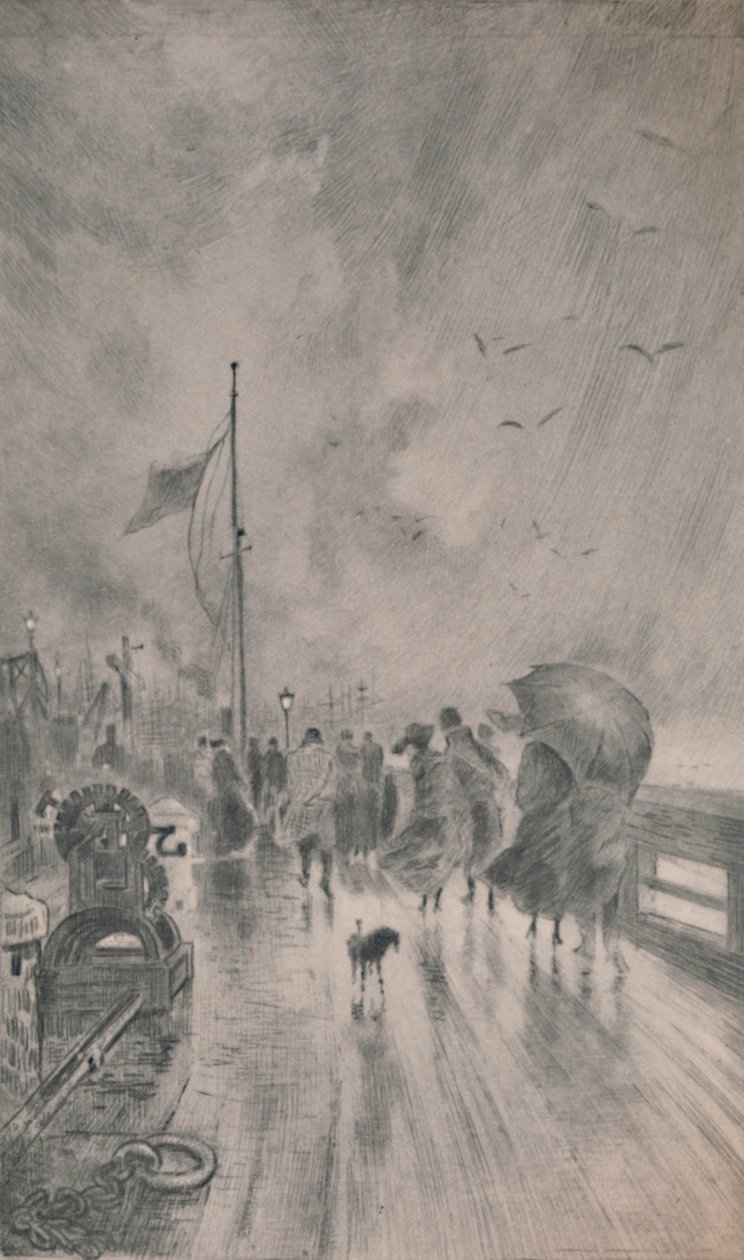 Přistání v Anglii, 1879, 1946 od Felix Hilaire Buhot