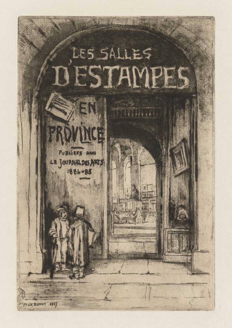 Tiskárny v provinciích, 1877. od Felix Hilaire Buhot