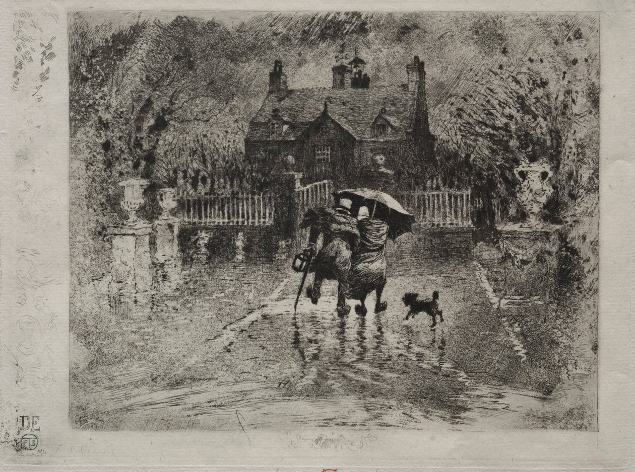 Venkovští sousedé, 1879-1880. od Felix Hilaire Buhot