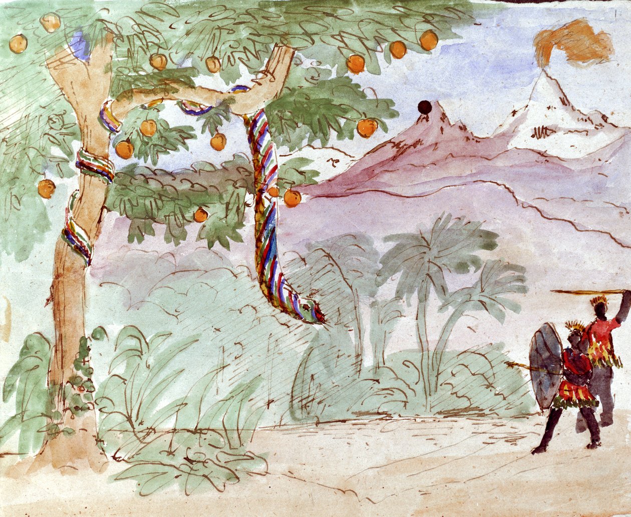 Kresba Ink and Wash od německého klasického skladatele Felixe Mendelssohna pro jeho syna Paula od Felix Mendelssohn
