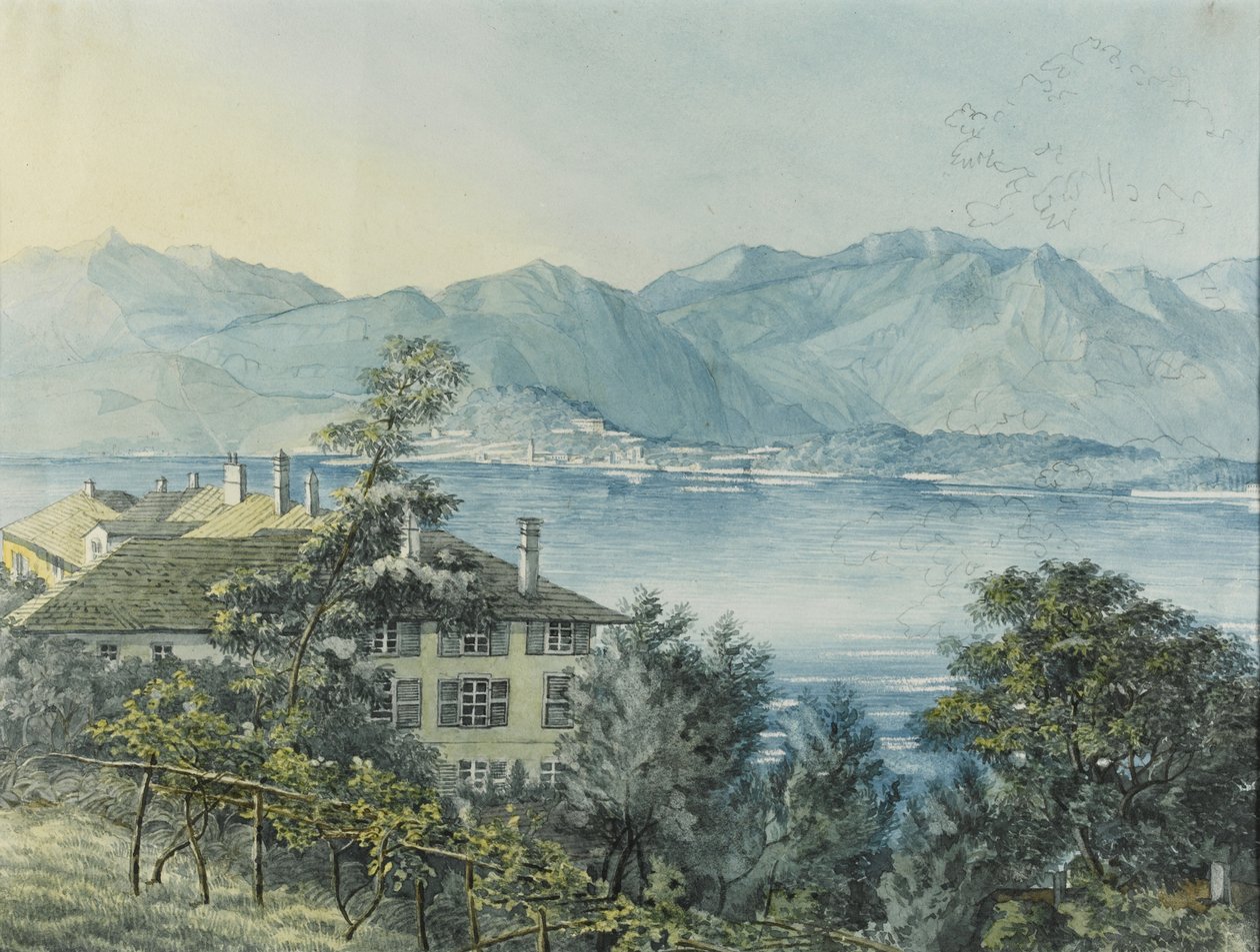 Cadenabbia, jezero Como, 1837 od Felix Mendelssohn Bartholdy