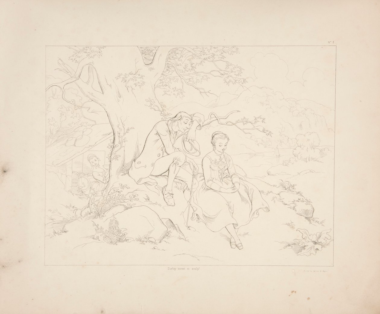 Legend of Sleepy Hollow, list 3 ze 6 od Felix O. C. Darley
