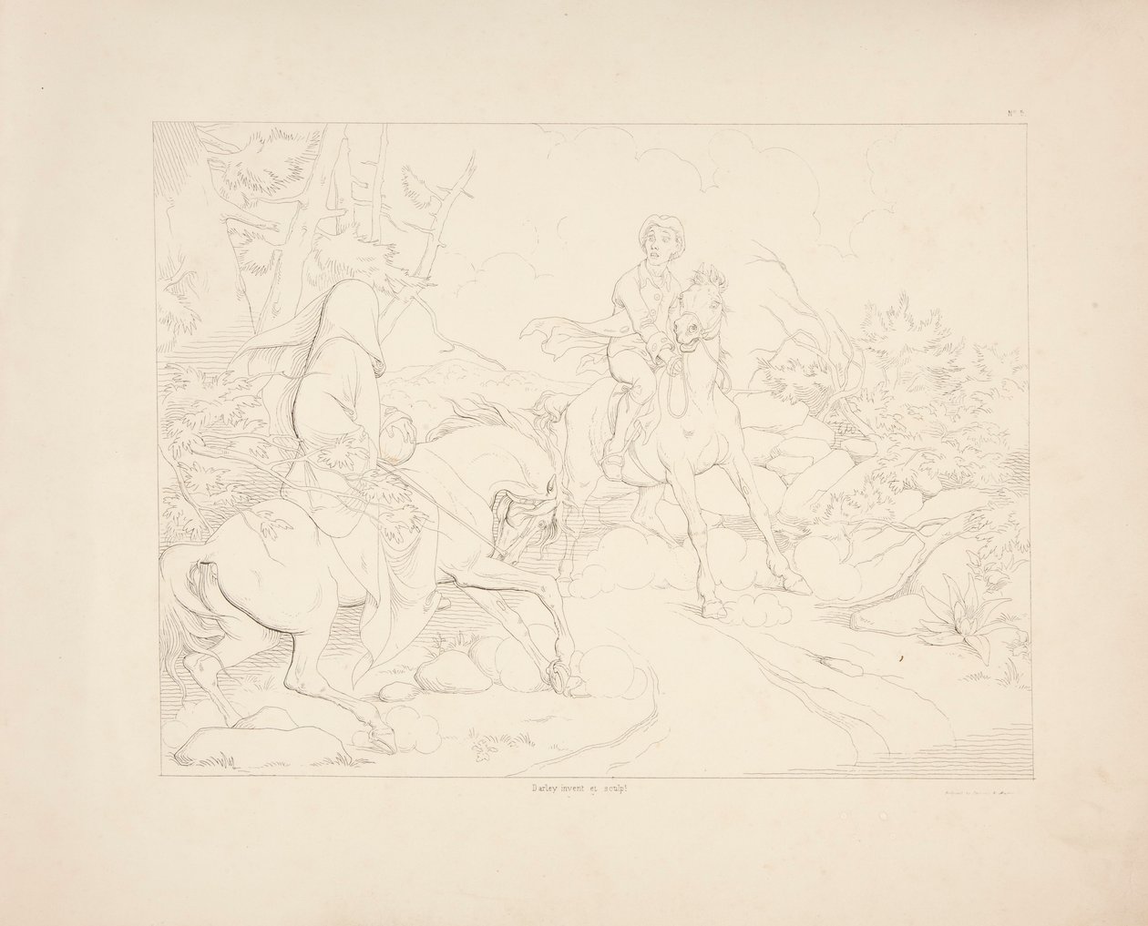 Legend of Sleepy Hollow, list 5 ze 6 od Felix O. C. Darley