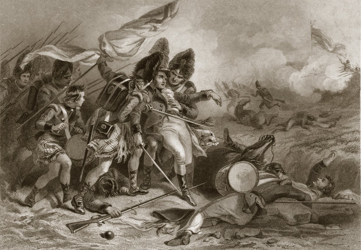 Smrt Pakenhamu v bitvě u New Orleans, hospoda. 1860 od Felix Octavius Carr Darley