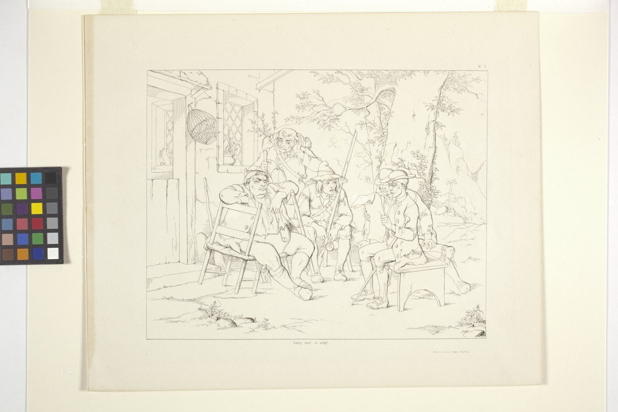 Ilustrace Rip Van Winkle, deska 3 (litografie) od Felix Octavius Carr Darley