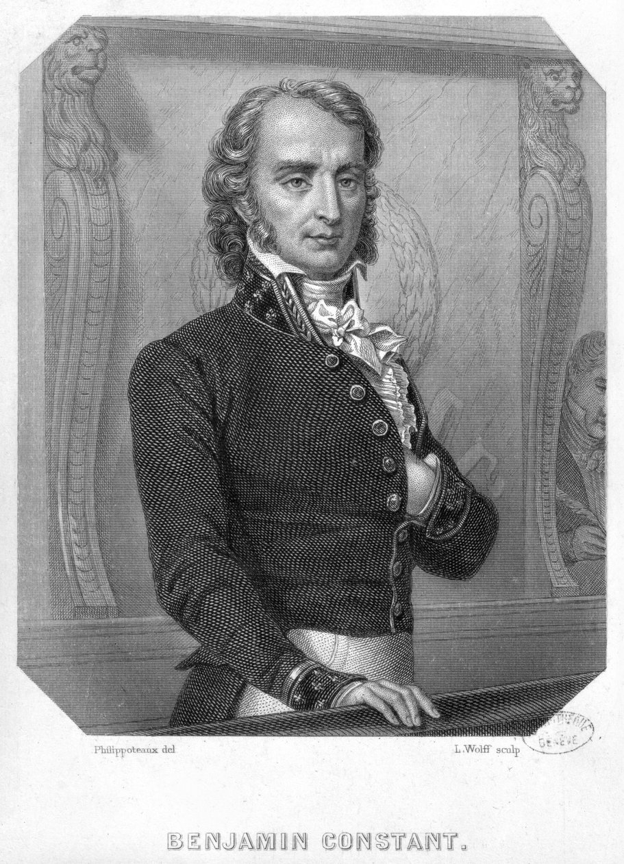 Henri Benjamin Constant de Rebecque (1767-1830) na Tribune od Felix Philippoteaux