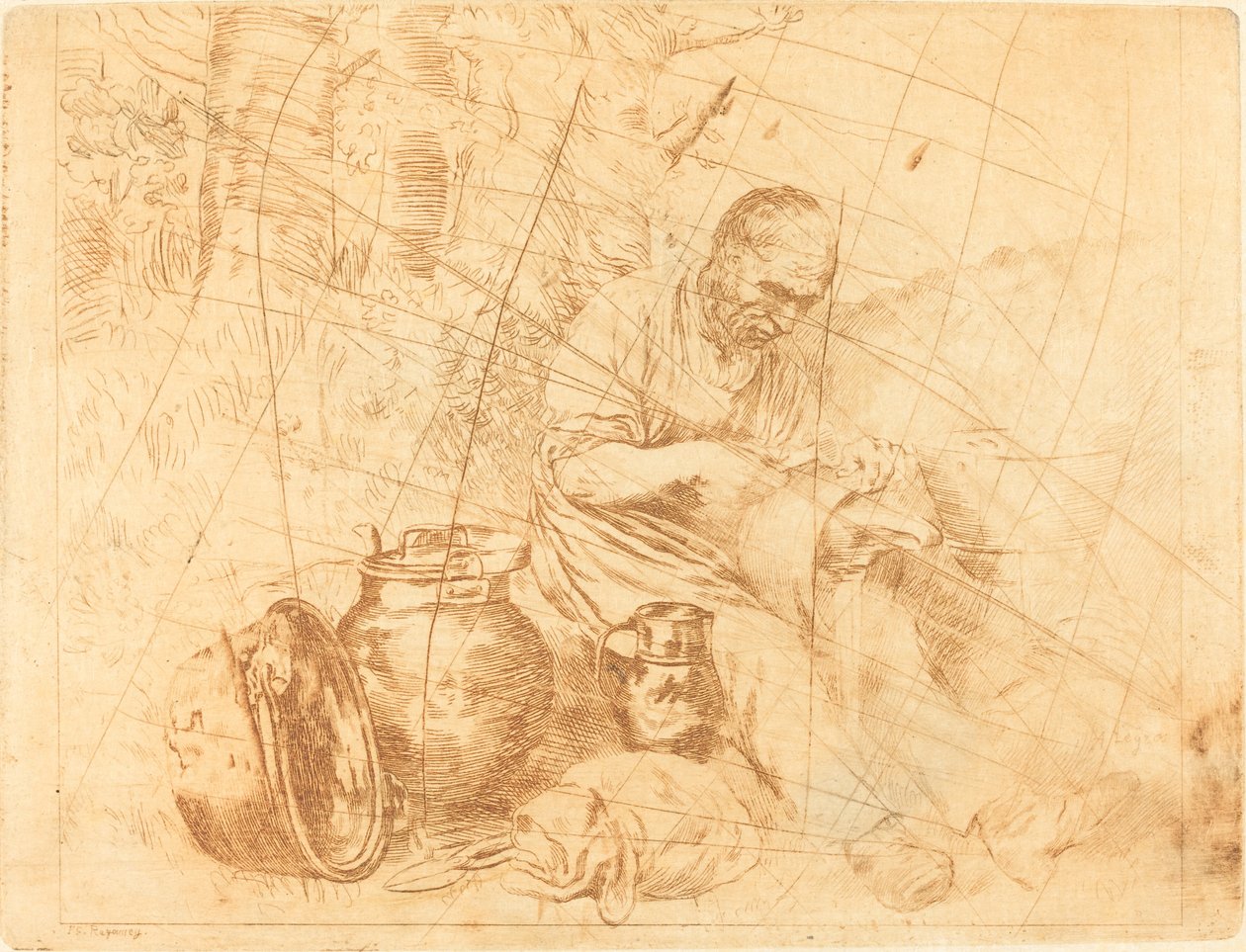 Tinker (Le retameur) od Felix Régamey after Alphonse Legros