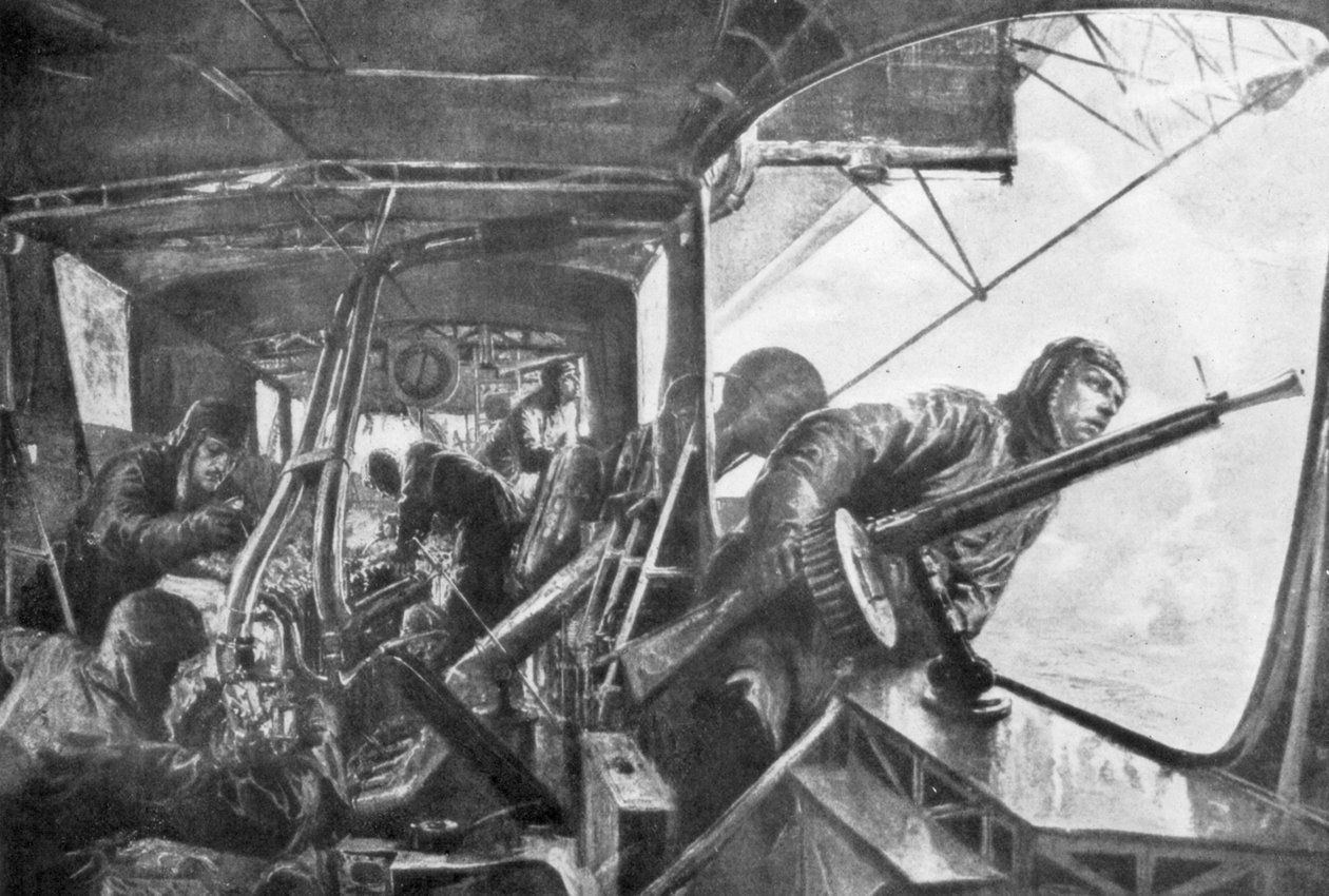 Na palubě Zeppelin, německá letecká flotila, první světová válka, 1917. od Felix Schwormstadt