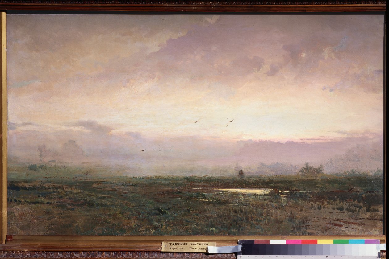 Matin (Ráno) - Peinture de Fjodor Vasiljev (Feodor Alexandrovič, Fiodor Alexandrovič Vassiliev (1850-1873), huile sur toile od Feodor Alexandrovich Vassiliev