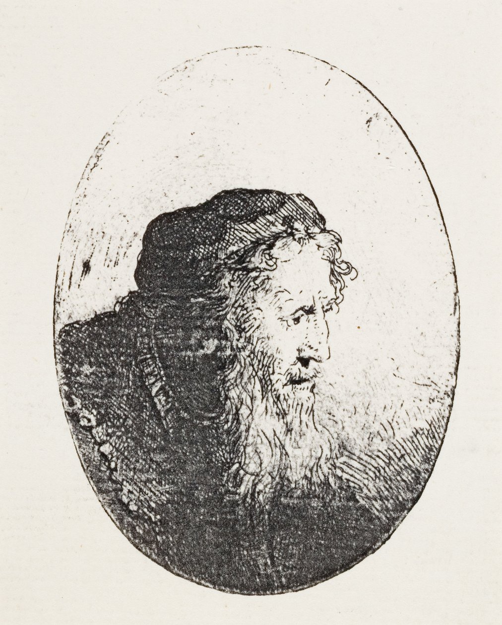 Vousatý dědek, kolem 1644-46 od Ferdinand Bol