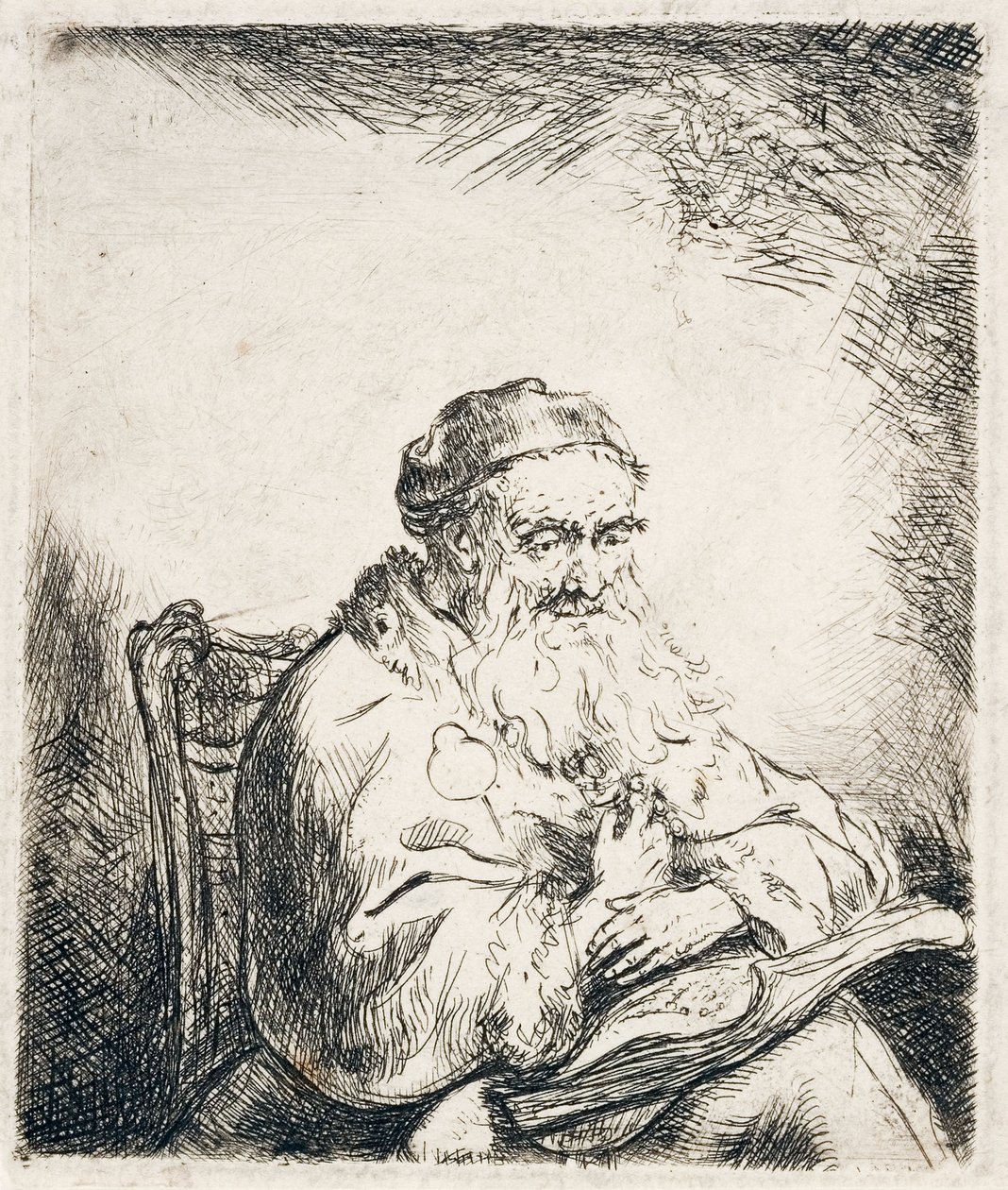 Muž s trojlístkem, kolem 1635-40 od Ferdinand Bol