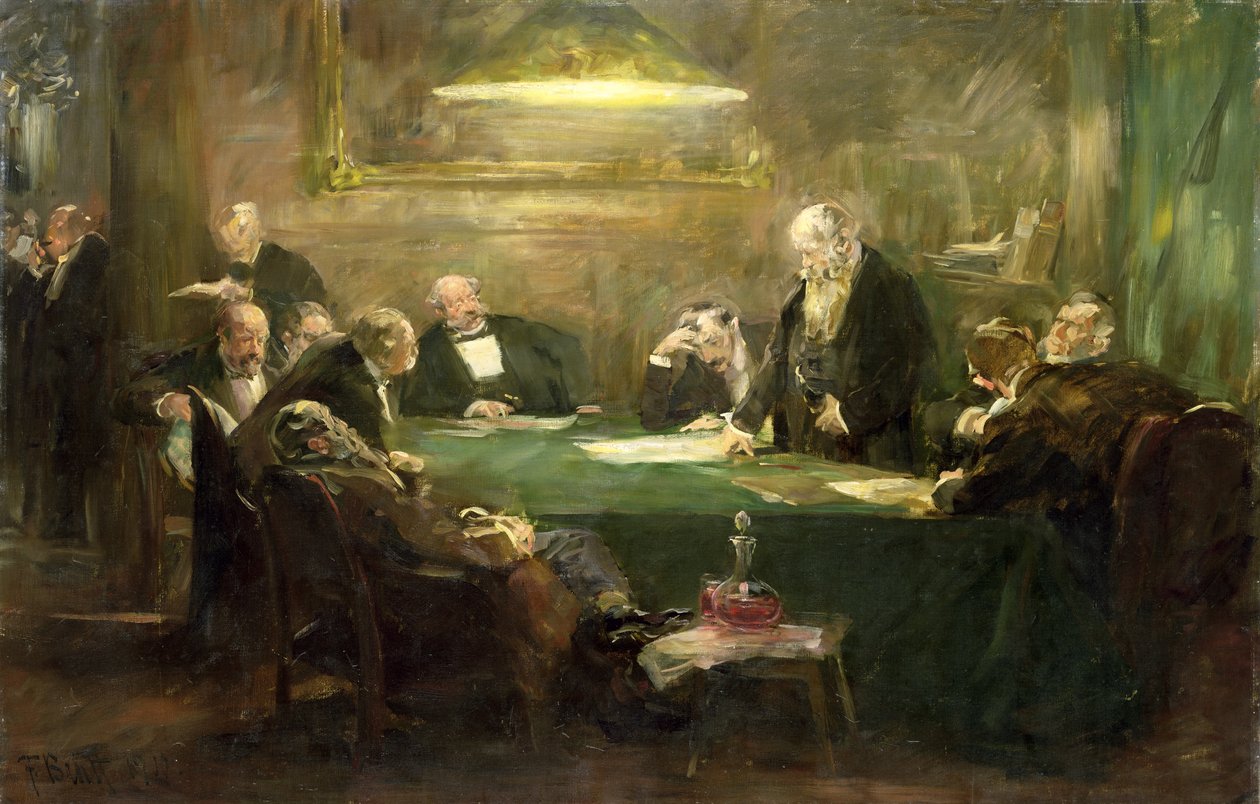 Schůze představenstva, 1900 od Ferdinand Brutt