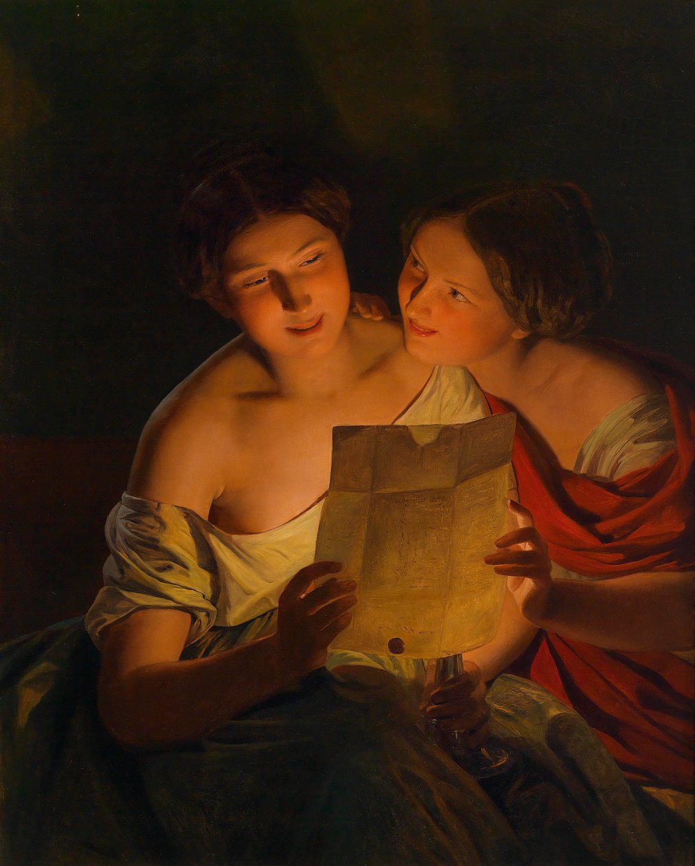 Milostný dopis od Ferdinand Georg Waldmüller  