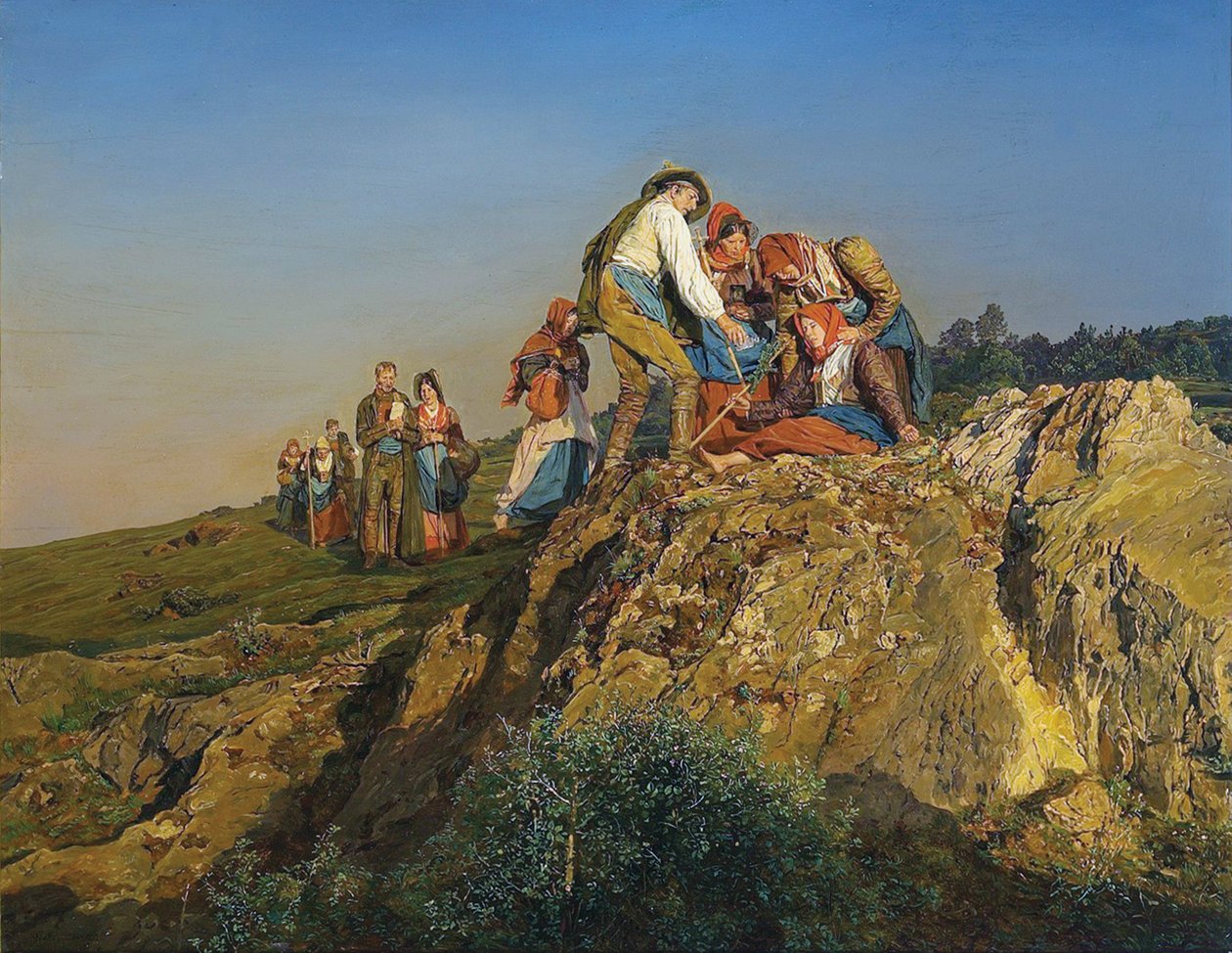 Přerušená pouť (Pomoc) od Ferdinand Georg Waldmuller